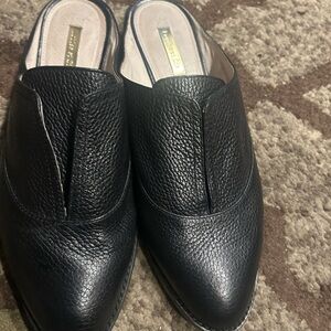 Louise et Cie Black Leather Mules